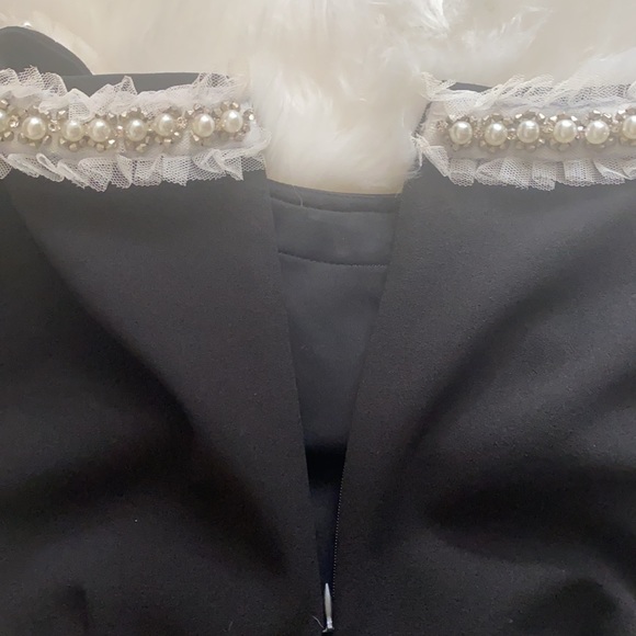 Betsy Johnson black dress w jewel detail worn once! - Picture 6 of 8